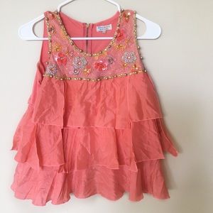 River Island Coral Embellished Tank Top